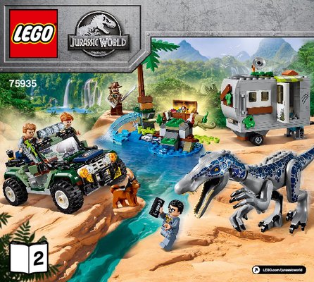 Istruzioni per la Costruzione - LEGO - 75935 - Baryonyx Face-Off: The Treasure Hunt: Page 1