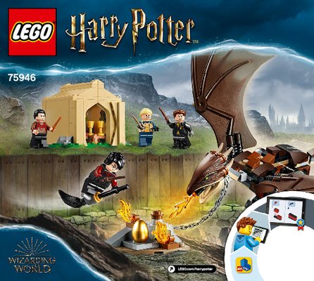 Istruzioni per la Costruzione - LEGO - 75946 - Hungarian Horntail Triwizard Challenge: Page 1