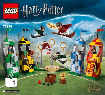 Istruzioni per la Costruzione - LEGO - 75956 - Quidditch™ Match: Page 1