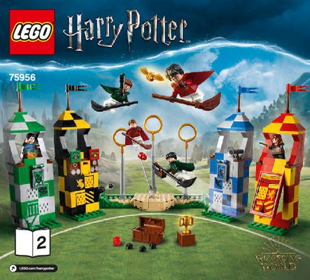 Istruzioni per la Costruzione - LEGO - 75956 - Quidditch™ Match: Page 1