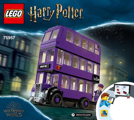 Istruzioni per la Costruzione - LEGO - 75957 - The Knight Bus™: Page 1