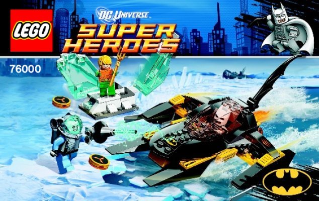 Istruzioni per la Costruzione - LEGO - DC Comics Super Heroes - 76000 - Arctic Batman™ contro Mr. Freeze™: Aquaman™ sul ghiaccio: Page 1