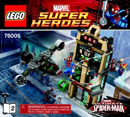 Istruzioni per la Costruzione - LEGO - Marvel Super Heroes - 76005 - Spider-Man™: resa dei conti al Daily Bugle: Page 1