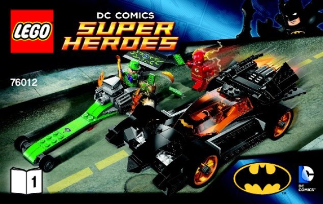 Istruzioni per la Costruzione - LEGO - DC Comics Super Heroes - 76012 - Batman™: l'inseguimento dell'Enigmista: Page 1