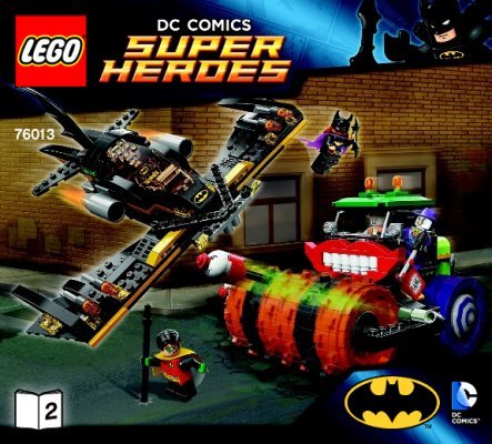 Istruzioni per la Costruzione - LEGO - DC Comics Super Heroes - 76013 - Batman™: il rullo compressore di Joker: Page 1