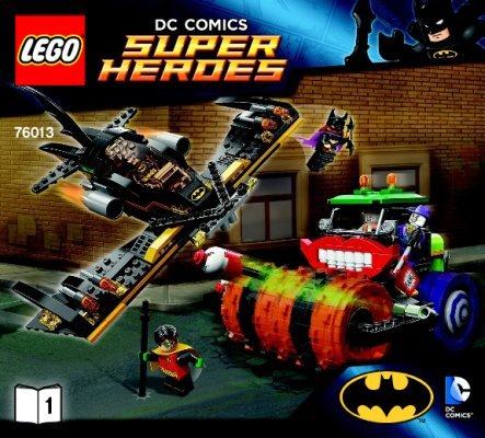 Istruzioni per la Costruzione - LEGO - DC Comics Super Heroes - 76013 - Batman™: il rullo compressore di Joker: Page 1