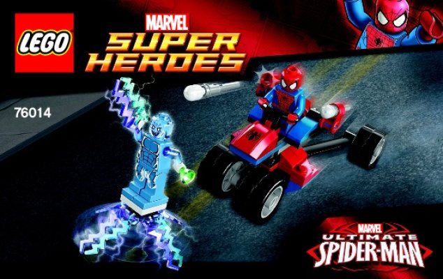 Istruzioni per la Costruzione - LEGO - Marvel Super Heroes - 76014 - Spider-Trike vs. Electro: Page 1