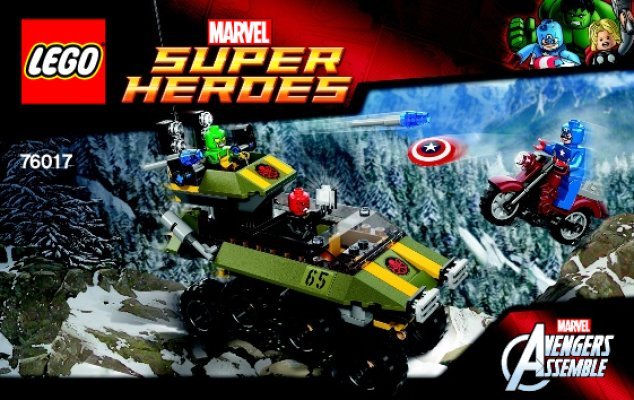 Istruzioni per la Costruzione - LEGO - Marvel Super Heroes - 76017 - Captain America vs. Hydra: Page 1