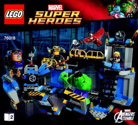 Istruzioni per la Costruzione - LEGO - Marvel Super Heroes - 76018 - Hulk Lab Smash: Page 1