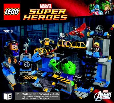 Istruzioni per la Costruzione - LEGO - Marvel Super Heroes - 76018 - Hulk Lab Smash: Page 1