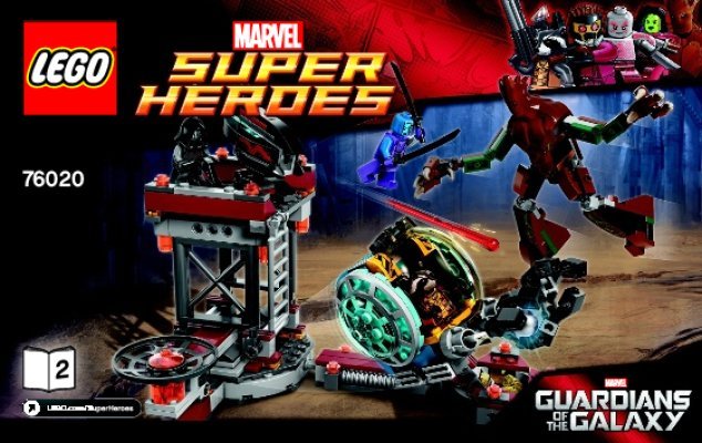 Istruzioni per la Costruzione - LEGO - Marvel Super Heroes - 76020 - Missione fuga senza scampo: Page 1