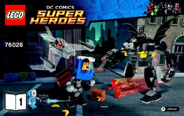 Istruzioni per la Costruzione - LEGO - DC Comics Super Heroes - 76026 - La furia di Gorilla Grodd: Page 1