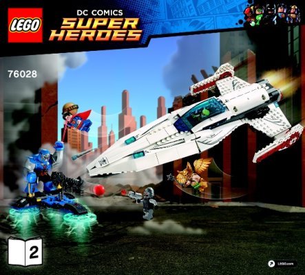 Istruzioni per la Costruzione - LEGO - DC Comics Super Heroes - 76028 - L'invasione di Darkseid: Page 1