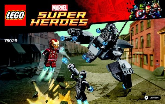 Istruzioni per la Costruzione - LEGO - Marvel Super Heroes - 76029 - Iron Man vs. Ultron: Page 1