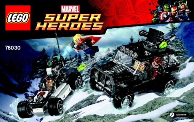 Istruzioni per la Costruzione - LEGO - Marvel Super Heroes - 76030 - Resa dei conti con l'Hydra: Page 1