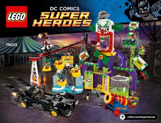 Istruzioni per la Costruzione - LEGO - DC Comics Super Heroes - 76035 - Jokerland: Page 1