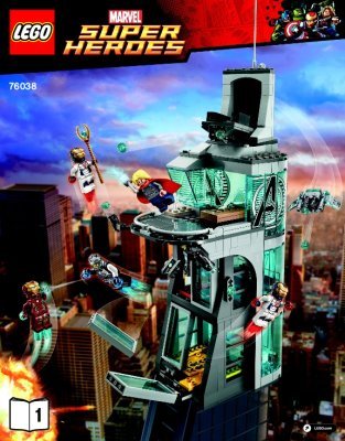 Istruzioni per la Costruzione - LEGO - Marvel Super Heroes - 76038 - Attacco alla torre degli Avengers: Page 1