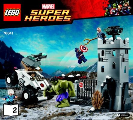 Istruzioni per la Costruzione - LEGO - Marvel Super Heroes - 76041 - Attacco alla fortezza dell'Hydra: Page 1