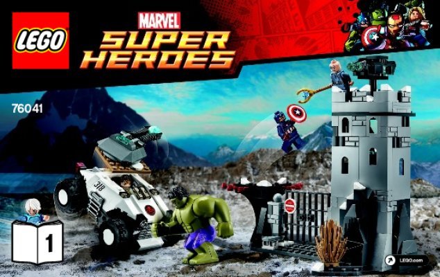 Istruzioni per la Costruzione - LEGO - Marvel Super Heroes - 76041 - Attacco alla fortezza dell'Hydra: Page 1