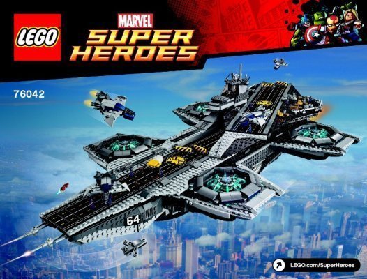 Istruzioni per la Costruzione - LEGO - Marvel Super Heroes - 76042 - Helicarrier S.H.I.E.L.D.: Page 1