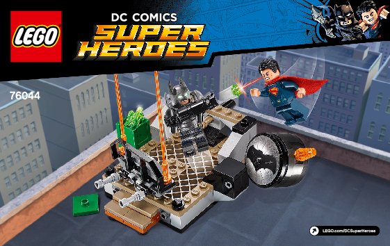 Istruzioni per la Costruzione - LEGO - DC Comics Super Heroes - 76044 - Scontro fra Eroi: Page 1