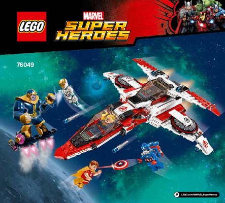 Istruzioni per la Costruzione - LEGO - Marvel Super Heroes - 76049 - Missione spaziale dell'Aven-jet: Page 1