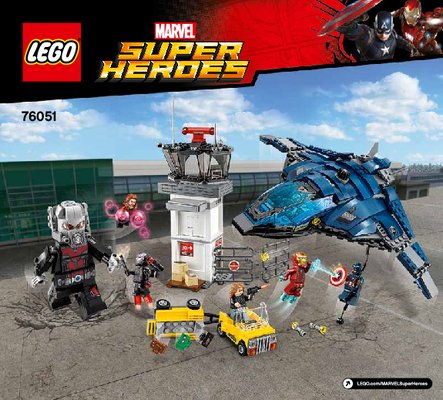 Istruzioni per la Costruzione - LEGO - Marvel Super Heroes - 76051 - La guerra civile dei Super Eroi: Page 1