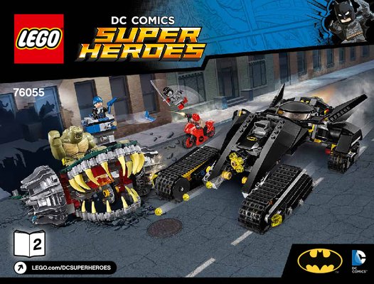 Istruzioni per la Costruzione - LEGO - DC Comics Super Heroes - 76055 - Batman™: duello nelle fogne con Killer Croc™: Page 1