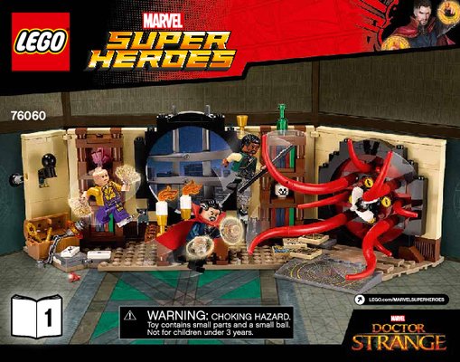 Istruzioni per la Costruzione - LEGO - Marvel Super Heroes - 76060 - Il Sancta Sanctorum del Dottor Strange: Page 1