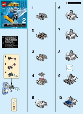 Istruzioni per la Costruzione - LEGO - DC Comics Super Heroes - 76063 - Mighty Micros: Flash contro Captain Cold: Page 1