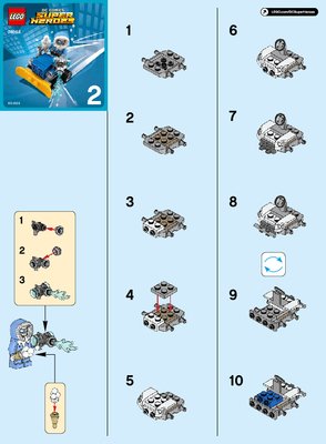 Istruzioni per la Costruzione - LEGO - DC Comics Super Heroes - 76063 - Mighty Micros: Flash contro Captain Cold: Page 1