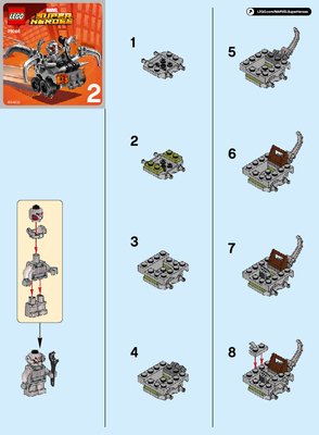 Istruzioni per la Costruzione - LEGO - Marvel Super Heroes - 76066 - Mighty Micros: Hulk contro Ultron: Page 1