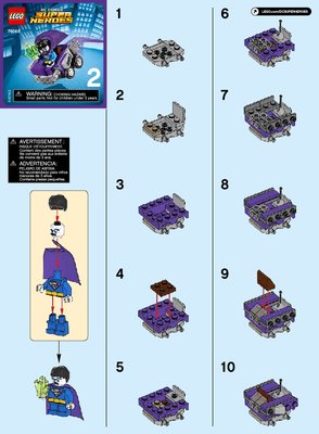 Istruzioni per la Costruzione - LEGO - DC Comics Super Heroes - 76068 - Mighty Micros: Superman™ contro Bizarro™: Page 1