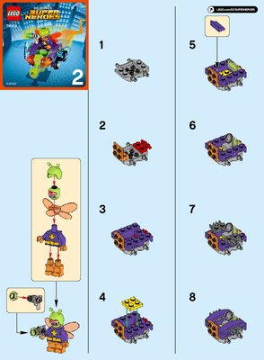 Istruzioni per la Costruzione - LEGO - DC Comics Super Heroes - 76069 - Mighty Micros: Batman™ contro Killer Moth™: Page 1