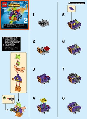 Istruzioni per la Costruzione - LEGO - DC Comics Super Heroes - 76069 - Mighty Micros: Batman™ contro Killer Moth™: Page 1