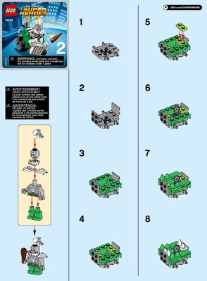 Istruzioni per la Costruzione - LEGO - DC Comics Super Heroes - 76070 - Mighty Micros: Wonder Woman™ contro Doomsday™: Page 1