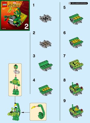 Istruzioni per la Costruzione - LEGO - Marvel Super Heroes - 76071 - Mighty Micros: Spider-Man contro Scorpione: Page 1