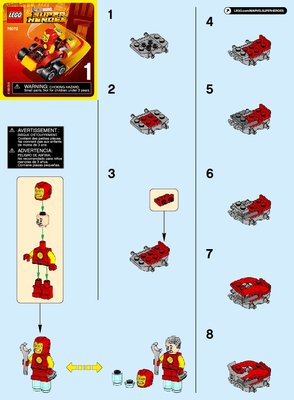 Istruzioni per la Costruzione - LEGO - Marvel Super Heroes - 76072 - Mighty Micros: Iron Man contro Thanos: Page 1