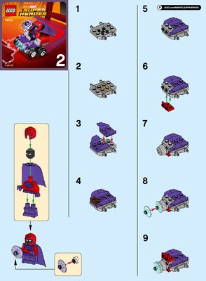 Istruzioni per la Costruzione - LEGO - Marvel Super Heroes - 76073 - Mighty Micros: Wolverine contro Magneto: Page 1