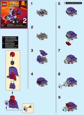 Istruzioni per la Costruzione - LEGO - Marvel Super Heroes - 76073 - Mighty Micros: Wolverine contro Magneto: Page 1