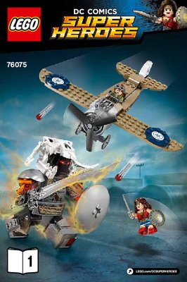 Istruzioni per la Costruzione - LEGO - DC Comics Super Heroes - 76075 - La battaglia della guerriera Wonder Woman™: Page 1