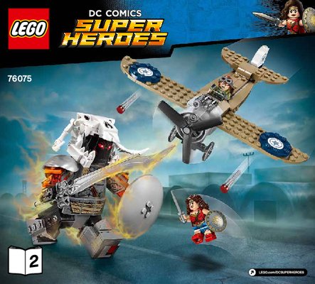 Istruzioni per la Costruzione - LEGO - DC Comics Super Heroes - 76075 - La battaglia della guerriera Wonder Woman™: Page 1