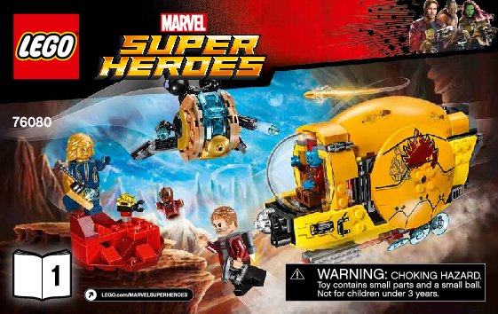 Istruzioni per la Costruzione - LEGO - Marvel Super Heroes - 76080 - La vendetta di Ayesha: Page 1