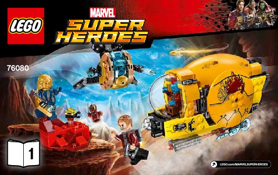 Istruzioni per la Costruzione - LEGO - Marvel Super Heroes - 76080 - La vendetta di Ayesha: Page 1