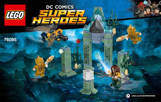 Istruzioni per la Costruzione - LEGO - DC Comics Super Heroes - 76085 - La battaglia di Atlantide: Page 1