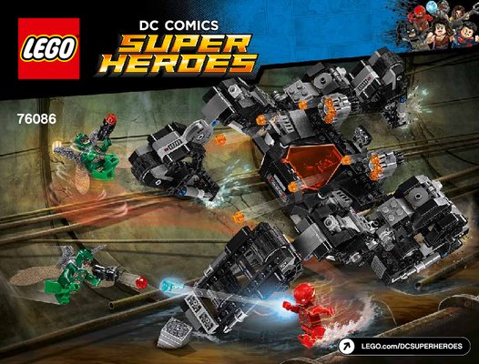 Istruzioni per la Costruzione - LEGO - DC Comics Super Heroes - 76086 - Attacco nel tunnel del Knightcrawler: Page 1