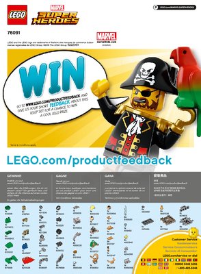 Istruzioni per la Costruzione - LEGO - 76091 - Mighty Micros: Thor vs. Loki: Page 1