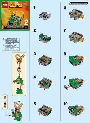 Istruzioni per la Costruzione - LEGO - 76091 - Mighty Micros: Thor vs. Loki: Page 1