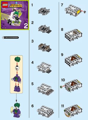 Istruzioni per la Costruzione - LEGO - 76093 - Mighty Micros: Nightwing™ vs. The Joker™: Page 1