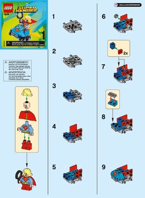 Istruzioni per la Costruzione - LEGO - 76094 - Mighty Micros: Supergirl™ vs. Brainiac™: Page 1